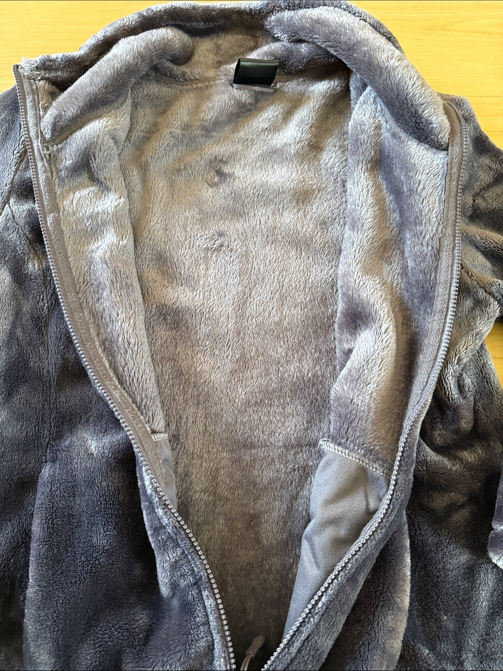 32 DEGREES WOMENS PLUSH FAUX FUR FULL ZIP JACKET SIZE LARGE BLUE GRAY COLORWAY - Picture 9 of 14